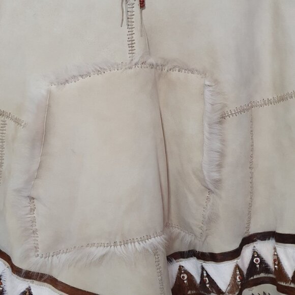 NEW Ralph Lauren 100% Shearling Hooded Poncho - Picture 11 of 12